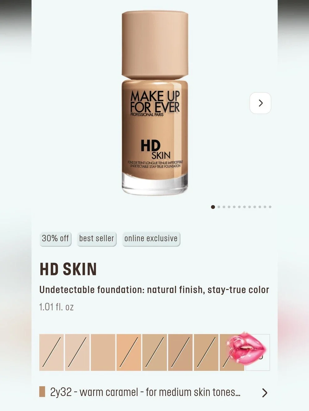 Makeup Forever HD Skin Foundation — 2y32